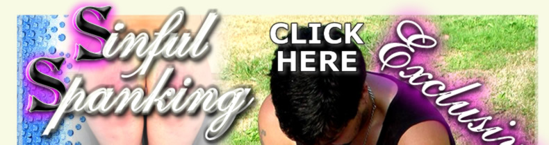 Amazing red tight cute ass spanking over hard stiffed knees 