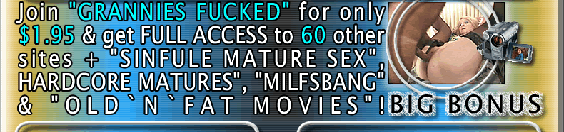 Granny wet mature pussy drilled hardcore on her very old bed